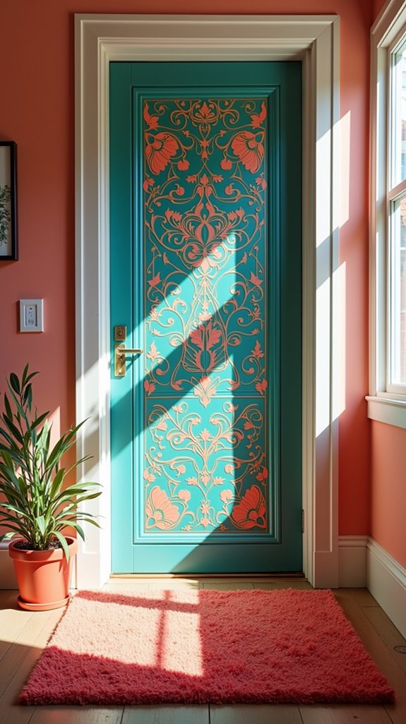 vibrant patterns for doors