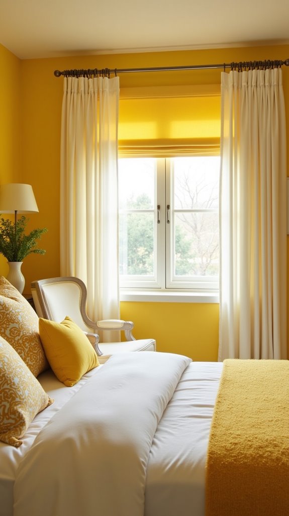 vibrant yellow enhances positivity