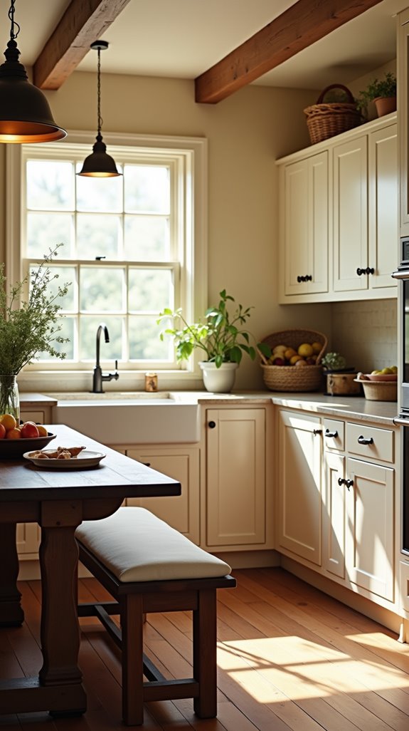 warm inviting kitchen ambiance